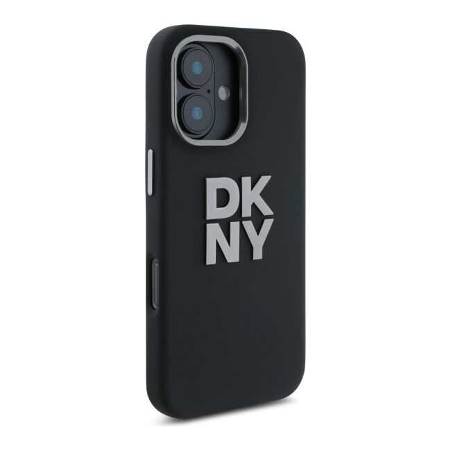 Husa premium pentru  iPhone 16 DKNY Pattern Energy - Negru electric