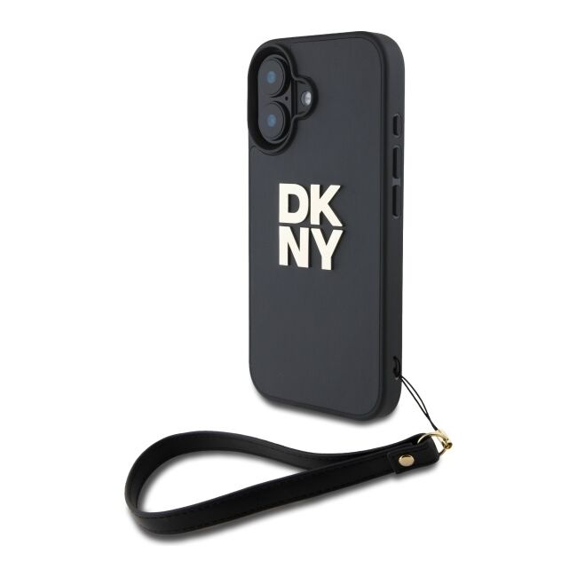 Husa premium pentru  iPhone 16 DKNY Pattern Energy - Negru print