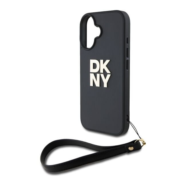 Husa premium pentru  iPhone 16 DKNY Pattern Energy - Negru print