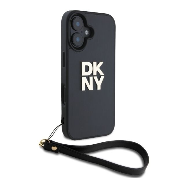 Husa premium pentru  iPhone 16 DKNY Pattern Energy - Negru print