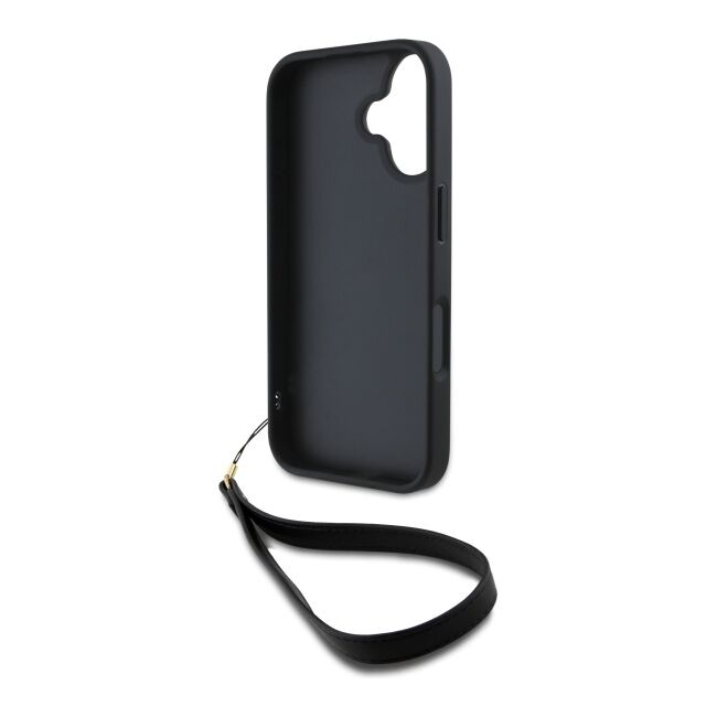 Husa premium pentru  iPhone 16 DKNY Pattern Energy - Negru print