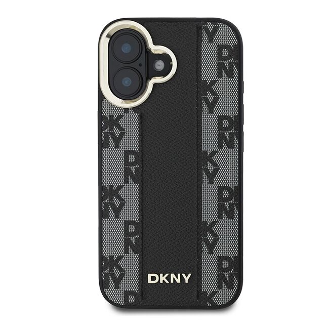 Husa premium pentru  iPhone 16 DKNY Urban compatibila MagSafe - Gri inchis