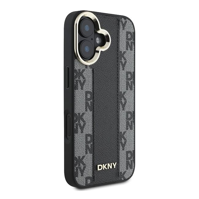 Husa premium pentru  iPhone 16 DKNY Urban compatibila MagSafe - Gri inchis