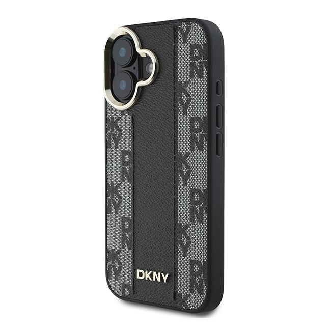 Husa premium pentru  iPhone 16 DKNY Urban compatibila MagSafe - Gri inchis