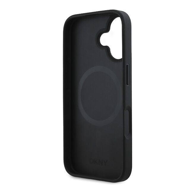 Husa premium pentru  iPhone 16 DKNY Urban compatibila MagSafe - Gri inchis