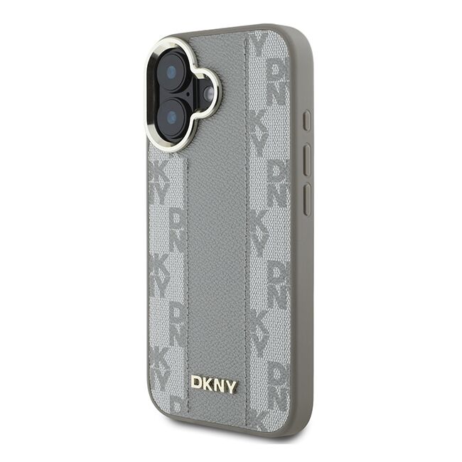 Husa premium pentru  iPhone 16 DKNY Urban compatibila MagSafe - Gri