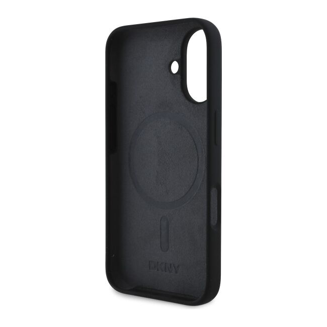 Husa premium pentru  iPhone 16 DKNY Urban compatibila MagSafe - Negru denim