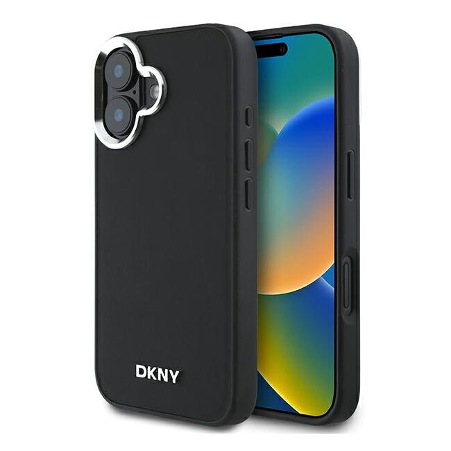 Husa premium pentru  iPhone 16 DKNY Urban compatibila MagSafe - Negru electric