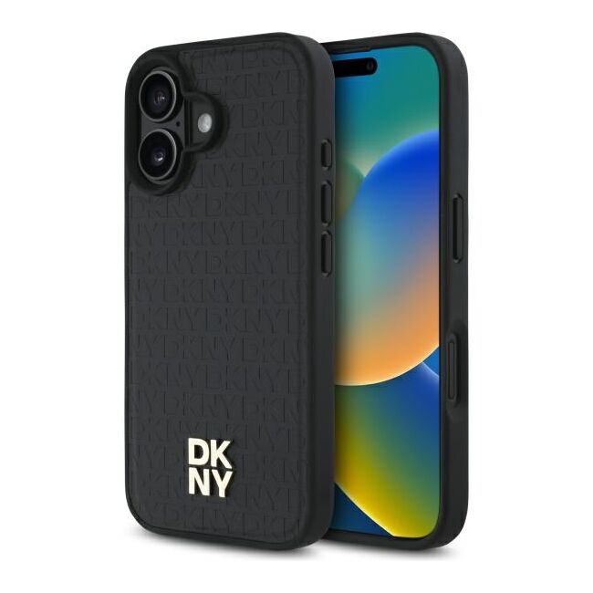 Husa premium pentru  iPhone 16 DKNY Urban compatibila MagSafe - Negru