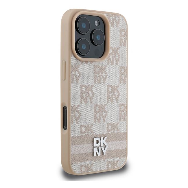 Husa premium pentru  iPhone 16 Pro DKNY Pattern Energy - Bej