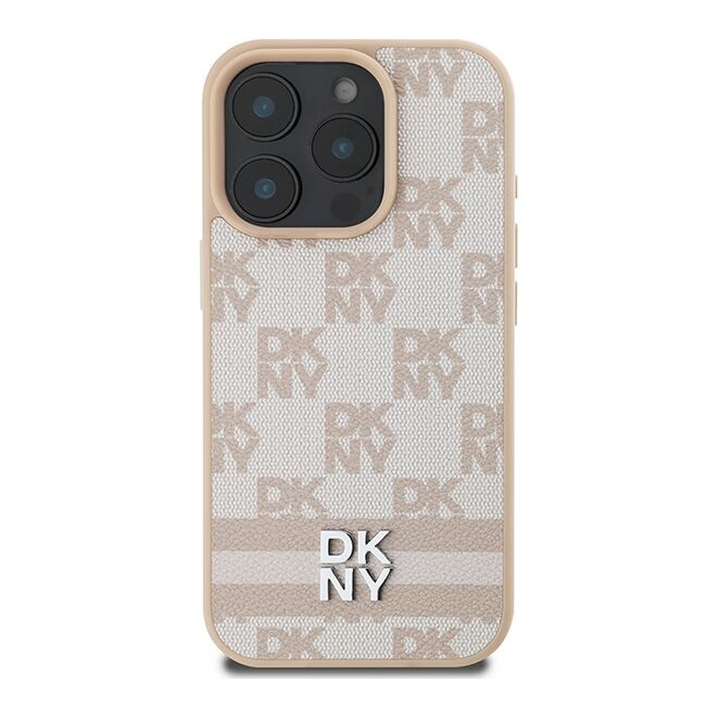 Husa premium pentru  iPhone 16 Pro DKNY Pattern Energy - Bej