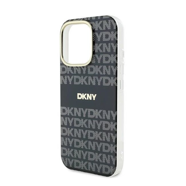 Husa premium pentru  iPhone 16 Pro DKNY Pattern Energy - Gri inchis