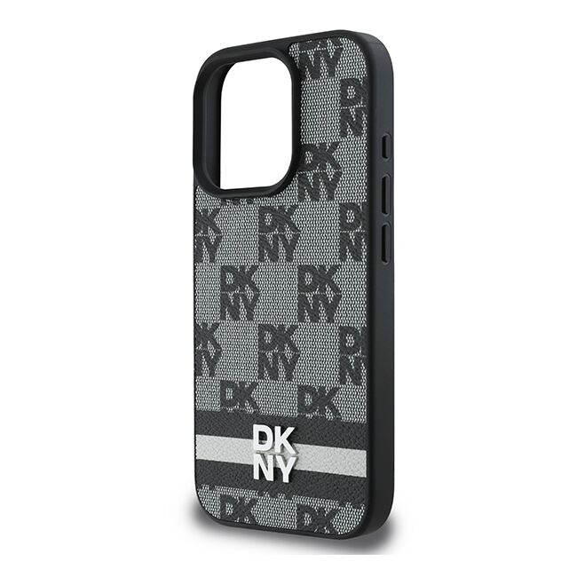 Husa premium pentru  iPhone 16 Pro DKNY Pattern Energy - Gri