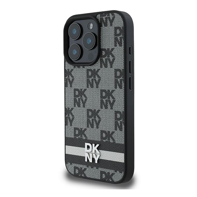 Husa premium pentru  iPhone 16 Pro DKNY Pattern Energy - Gri