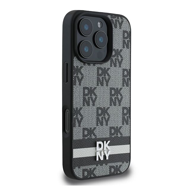 Husa premium pentru  iPhone 16 Pro DKNY Pattern Energy - Gri