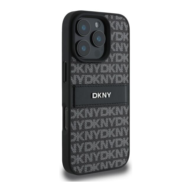 Husa premium pentru  iPhone 16 Pro DKNY Pattern Energy - Negru royal