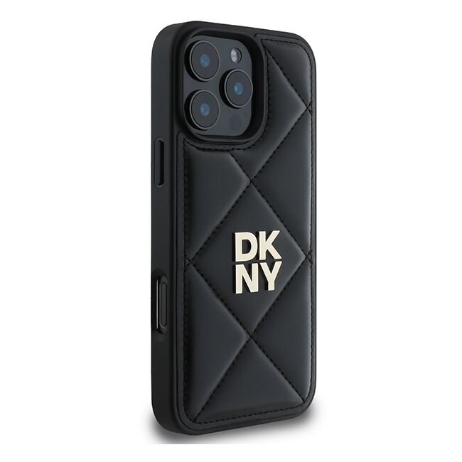 Husa premium pentru  iPhone 16 Pro DKNY Pattern Energy - Negru