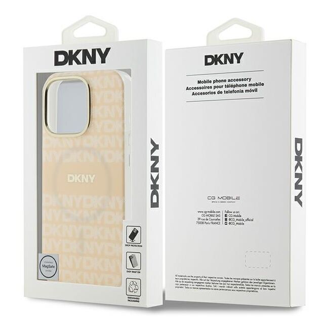 Husa premium pentru  iPhone 16 Pro DKNY Urban compatibila MagSafe - Bej