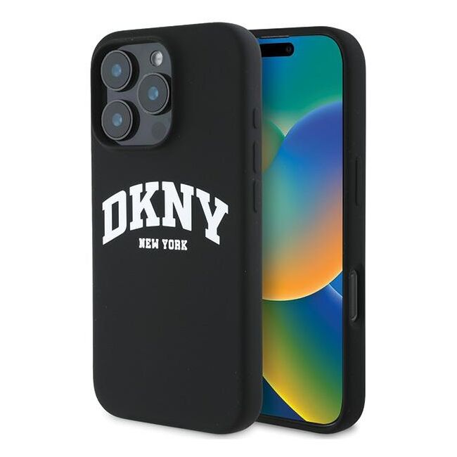 Husa premium pentru  iPhone 16 Pro DKNY Urban compatibila MagSafe - Negru denim