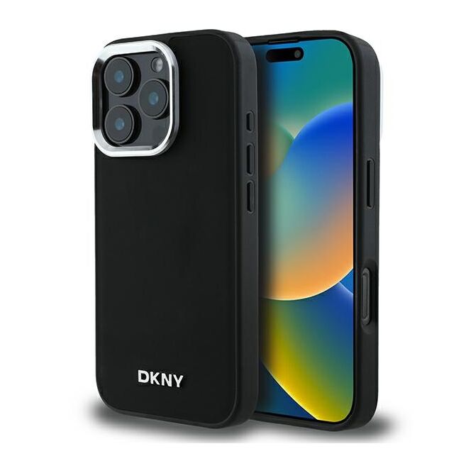 Husa premium pentru  iPhone 16 Pro DKNY Urban compatibila MagSafe - Negru electric