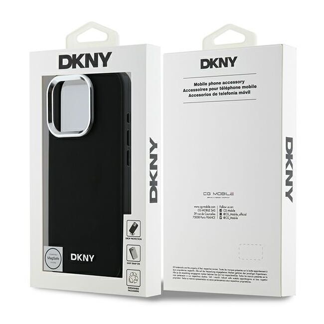 Husa premium pentru  iPhone 16 Pro DKNY Urban compatibila MagSafe - Negru electric