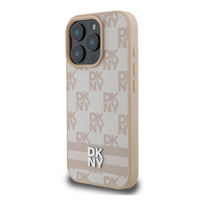 Husa premium pentru  iPhone 16 Pro Max DKNY Pattern Energy - Bej