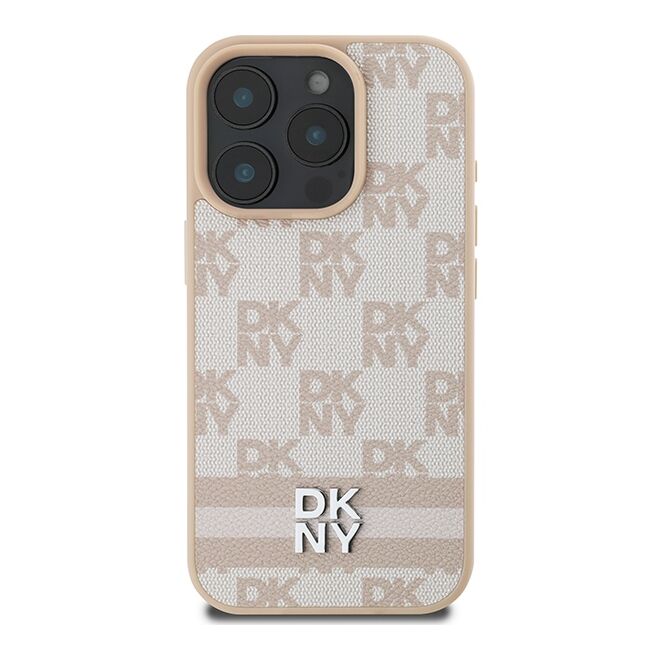 Husa premium pentru  iPhone 16 Pro Max DKNY Pattern Energy - Bej