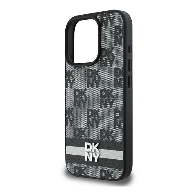 Husa premium pentru  iPhone 16 Pro Max DKNY Pattern Energy - Gri