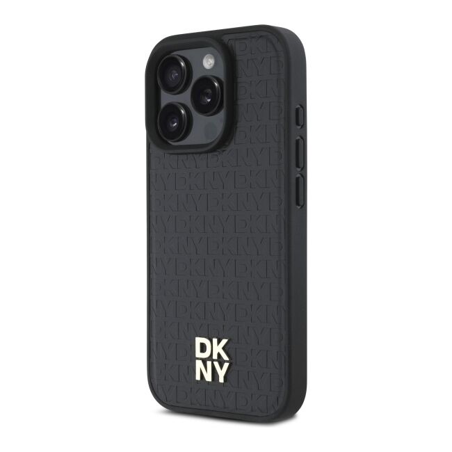 Husa premium pentru  iPhone 16 Pro Max DKNY Pattern Energy - Negru denim