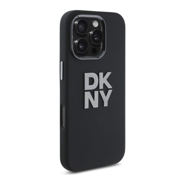 Husa premium pentru  iPhone 16 Pro Max DKNY Pattern Energy - Negru electric