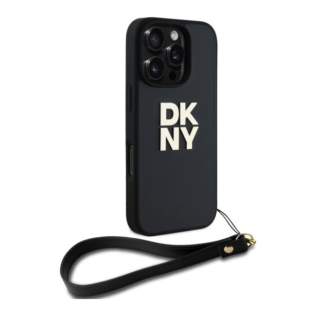 Husa premium pentru  iPhone 16 Pro Max DKNY Pattern Energy - Negru print