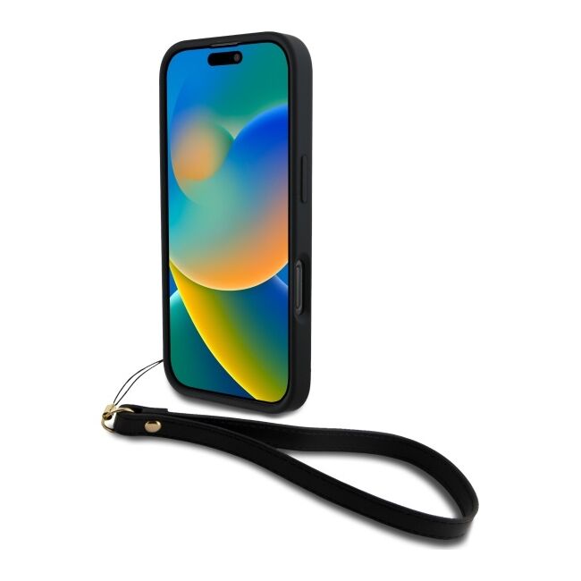 Husa premium pentru  iPhone 16 Pro Max DKNY Pattern Energy - Negru print