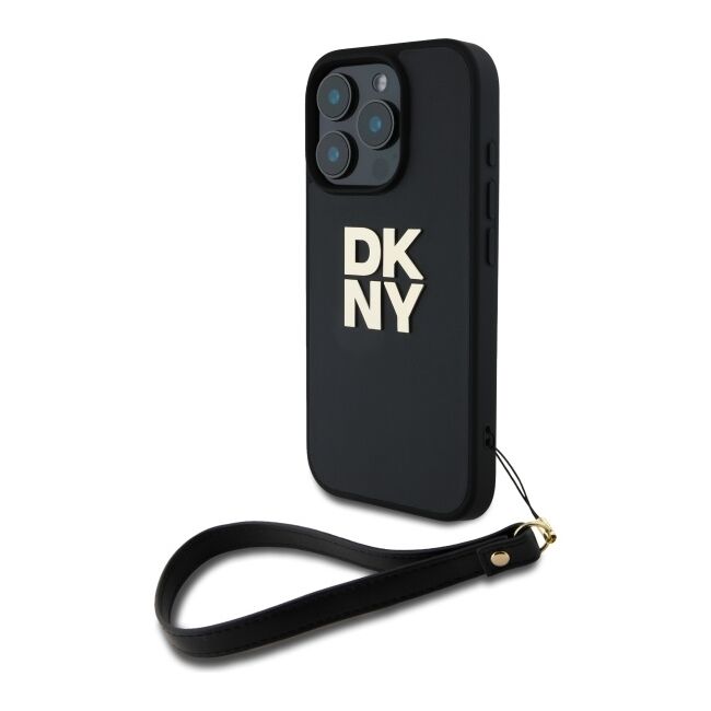 Husa premium pentru  iPhone 16 Pro Max DKNY Pattern Energy - Negru print