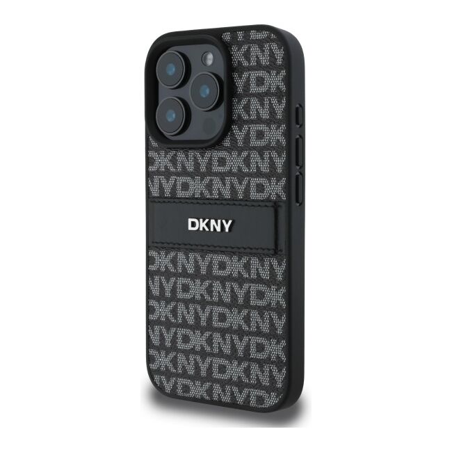 Husa premium pentru  iPhone 16 Pro Max DKNY Pattern Energy - Negru royal