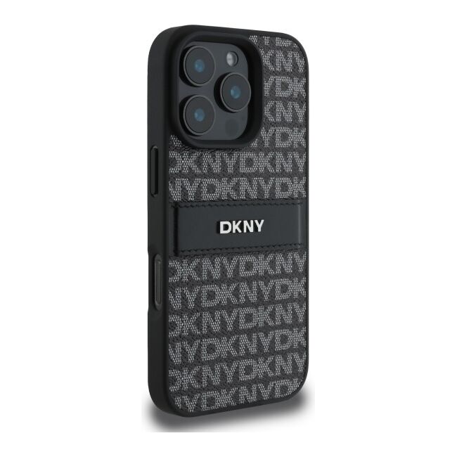 Husa premium pentru  iPhone 16 Pro Max DKNY Pattern Energy - Negru royal