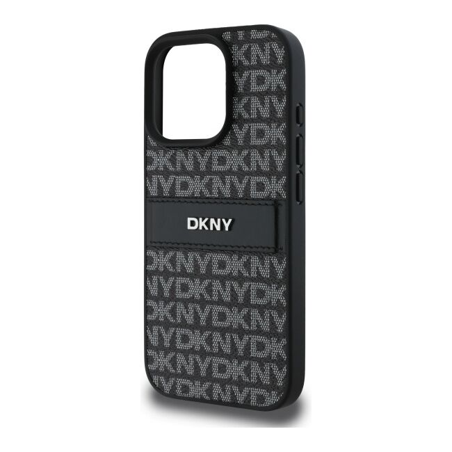 Husa premium pentru  iPhone 16 Pro Max DKNY Pattern Energy - Negru royal