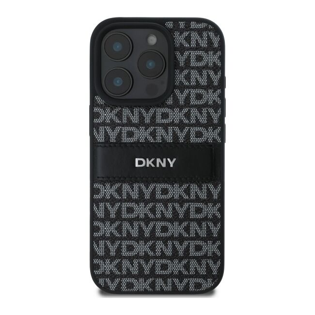 Husa premium pentru  iPhone 16 Pro Max DKNY Pattern Energy - Negru royal