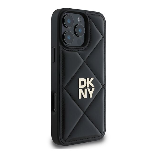 Husa premium pentru  iPhone 16 Pro Max DKNY Pattern Energy - Negru