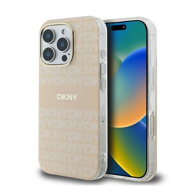 Husa premium pentru  iPhone 16 Pro Max DKNY Urban compatibila MagSafe - Bej