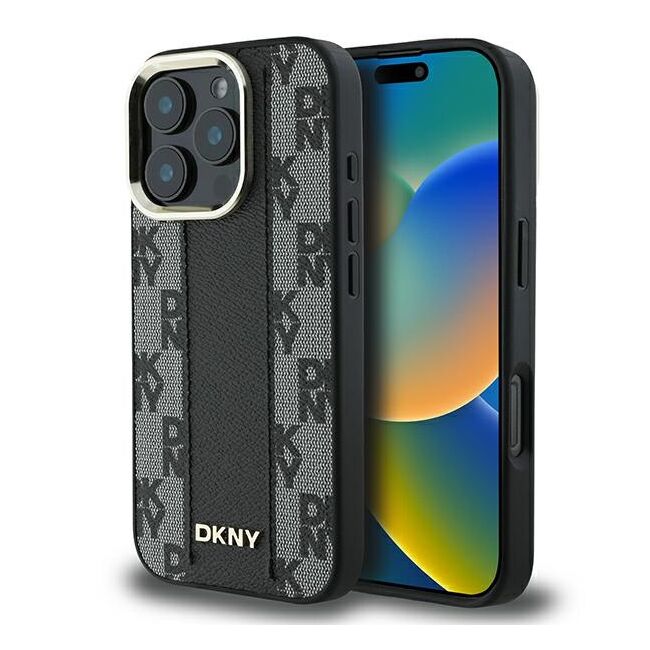 Husa premium pentru  iPhone 16 Pro Max DKNY Urban compatibila MagSafe - Gri inchis