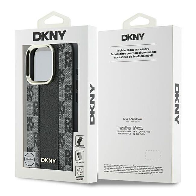 Husa premium pentru  iPhone 16 Pro Max DKNY Urban compatibila MagSafe - Gri inchis