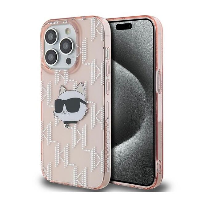 Husa premium pentru  iPhone 14 Pro Max Karl Lagerfeld superior quality - Roz