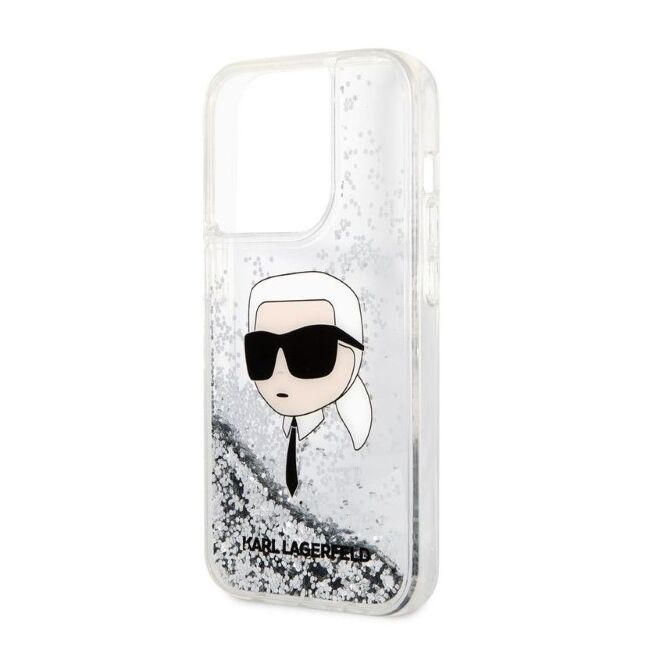 Husa premium pentru  iPhone 14 Pro Max Karl Lagerfeld superior quality - argintiu