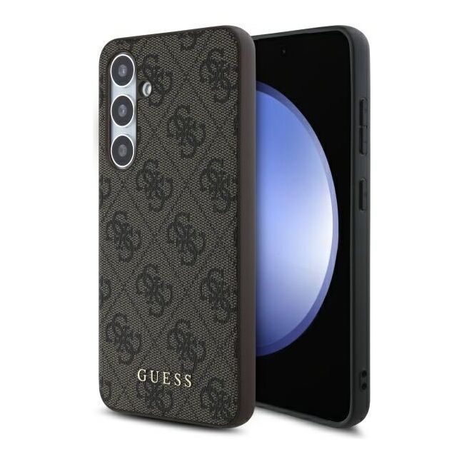 Husa premium  Samsung Galaxy S24 FE pentru Guess Elegance Series - Maro inchis