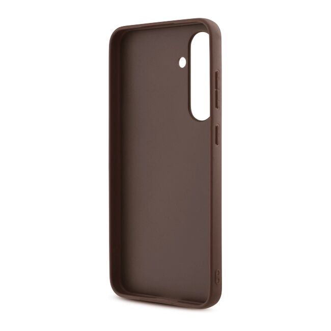 Husa premium  Samsung Galaxy S24 FE pentru Guess Elegance Series - Maro