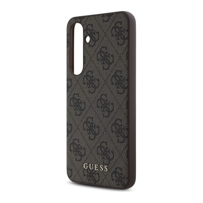 Husa premium  Samsung Galaxy S24 FE pentru Guess Elegance Series - Maro inchis
