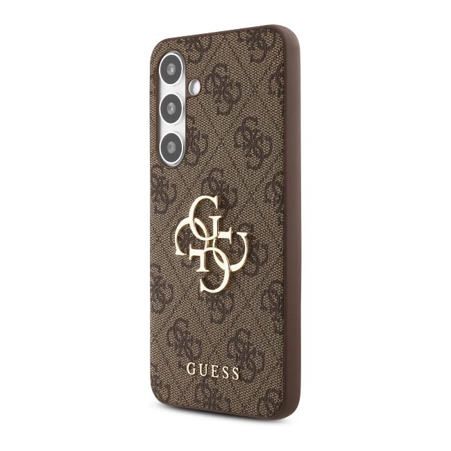 Husa premium  Samsung Galaxy S24 FE pentru Guess Elegance Series - Maro