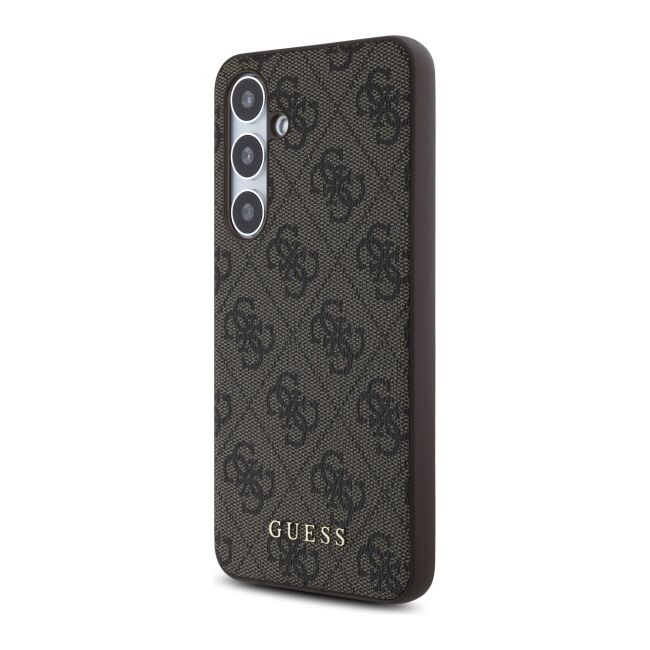 Husa premium  Samsung Galaxy S24 FE pentru Guess Elegance Series - Maro inchis