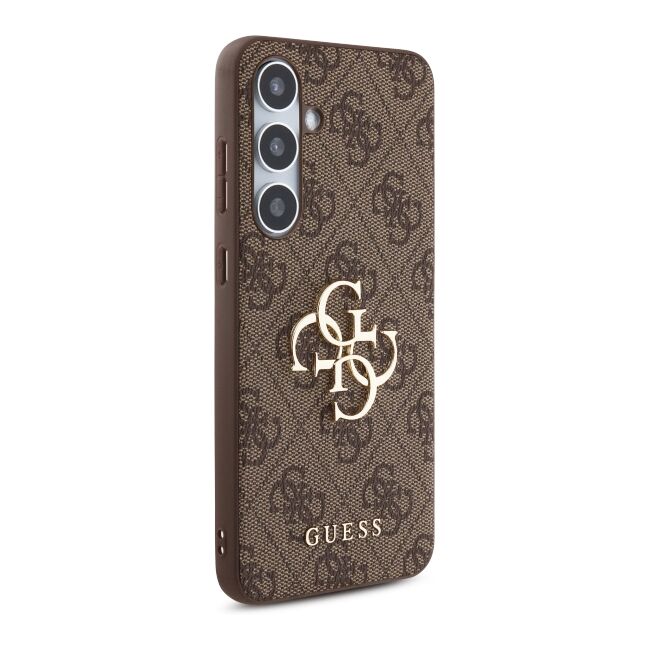 Husa premium  Samsung Galaxy S24 FE pentru Guess Elegance Series - Maro