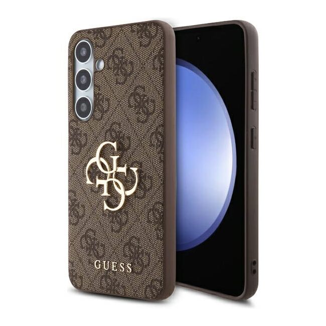 Husa premium  Samsung Galaxy S24 FE pentru Guess Elegance Series - Maro